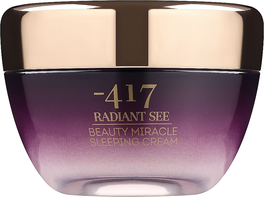 Крем ночной для восстановления кожи лица - -417 Radiant See Immediate Miracle Beauty Sleeping Cream — фото N1