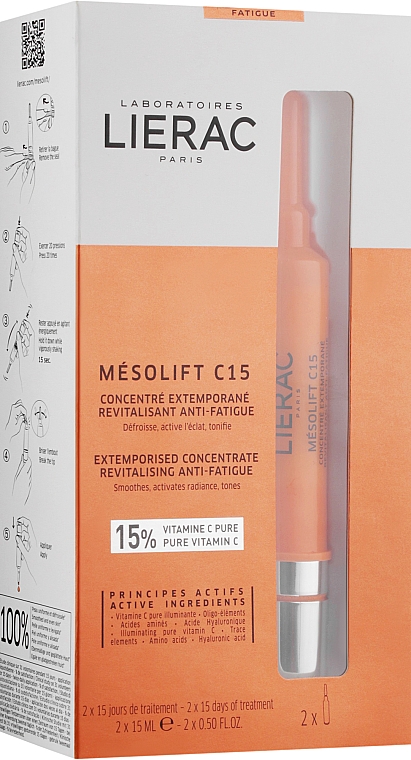 Набір - Lierac Mesolift C15 (concentrate/2x15ml)