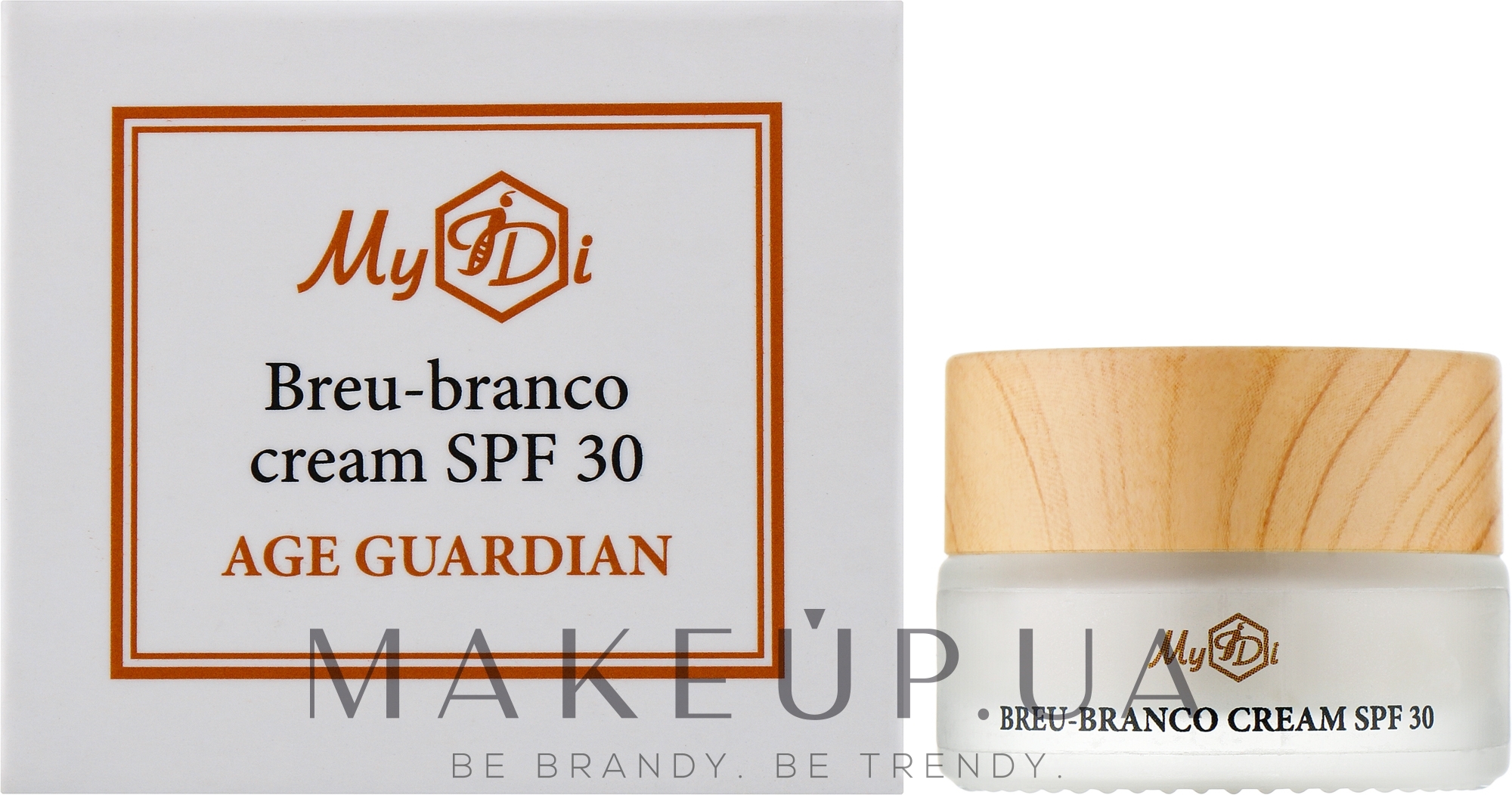Про-коллагеновый дневной лифтинг-крем SPF 30 - MyIDi Age Guardian Breu-Branco Cream Spf 30 (пробник) — фото 5ml