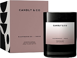 Духи, Парфюмерия, косметика Ароматическая свеча - Candly & Co No.7 Raspberries Rose Scented Candle