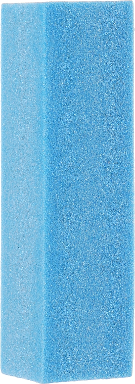 Баф чотиристоронній шліфувальний на піноподібній основі, 95х26х25 мм, синій - Baihe Hair — фото N1