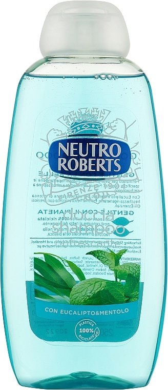 Гель-шампунь для душа "Эвкалипт и мята" - Neutro Roberts Doccia Shampoo — фото N1