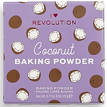 Розсипна пудра для обличчя, кокосова - I Heart Revolution Loose Baking Powder Coconut — фото N3