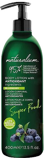 Лосьон для тела "Черника" - Naturalium Super Food Blueberry Antioxidant Body Lotion — фото N1