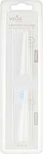 Парфумерія, косметика Змінна насадка для електричної зубної щітки, VT-600W, біла  - Vega