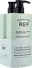 Духи, Парфюмерия, косметика Набор - REF Weightless Volume Duo (shm/600ml + cond/600ml)