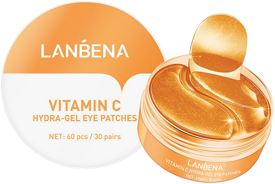 Освітлювальні гідрогелеві патчі для очей з вітаміном С - Lanbena Vitamin C Hydra-Gel Eye Patch