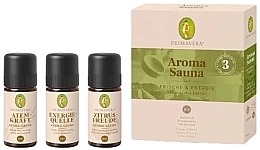 Набір аромаолій, 3 шт. - Primavera Organic Freshness & Energy Aorma Suana — фото N1