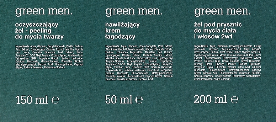 Набор - Tolpa Green Men 2024 Set (f/cl/gel/150ml + cr/50ml + sh/gel/200/ml) — фото N3