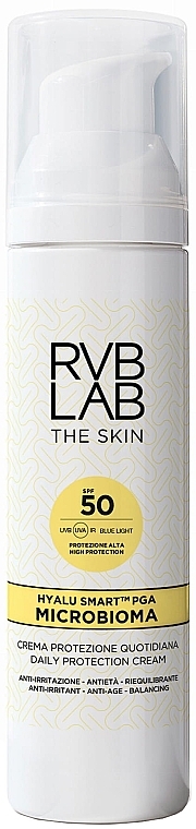 Ежедневный солнцезащитный крем для лица - RVB LAB Microbioma Daily Protection Cream SPF50 — фото N1