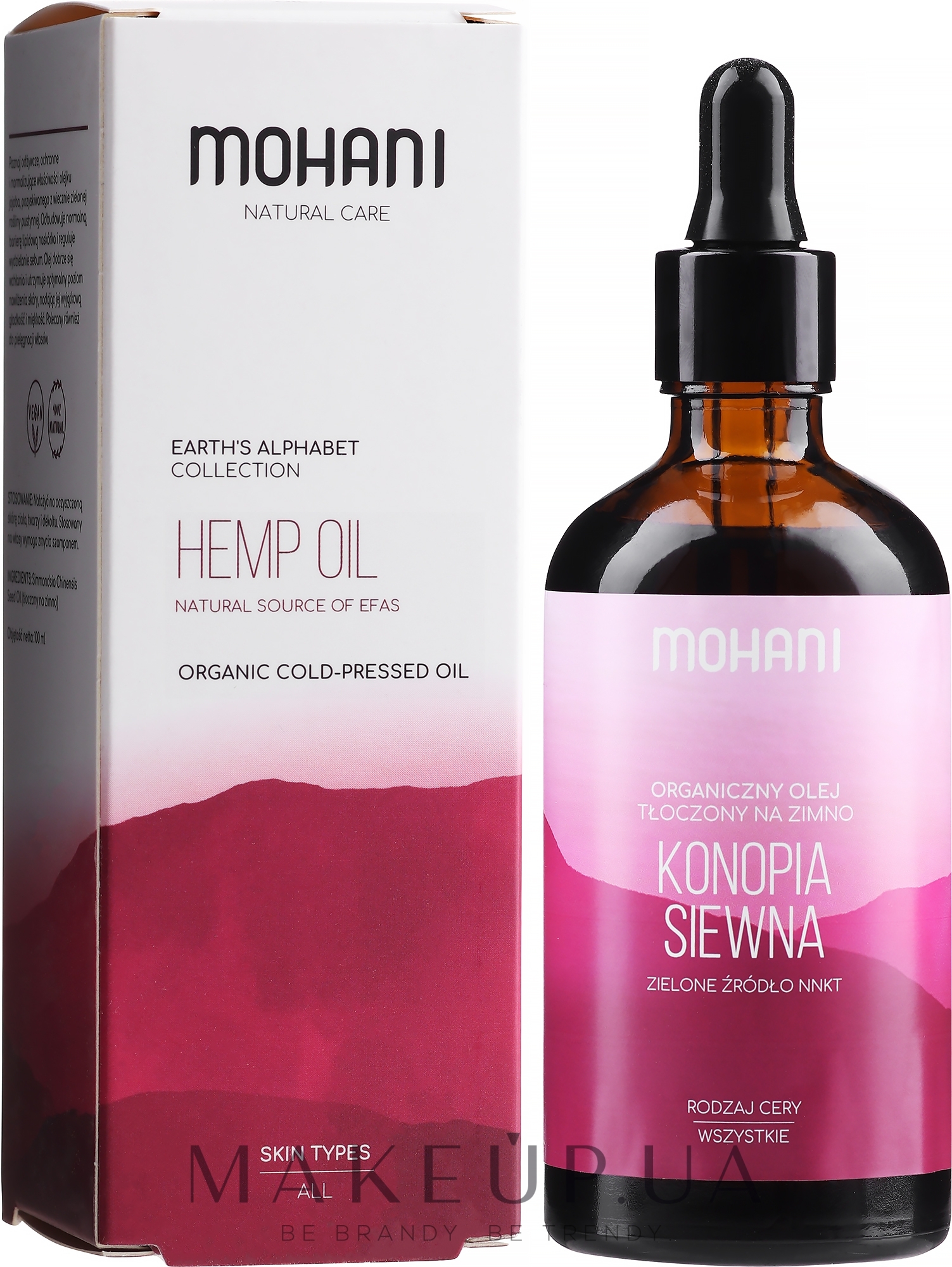 Олія для обличчя і тіла "Колопляна" - Mohani Hemp Precious Oils — фото 100ml