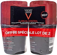 Набор - Vichy Homme Clinical Control Deperspirant 96H (deo/roll/2x50ml) — фото N1