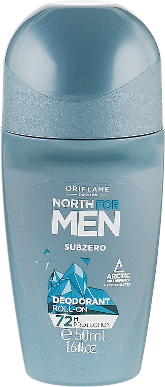 Шариковый дезодорант-антиперспирант - Oriflame North For Men Subzero Deodorant Roll-On