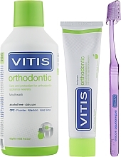 УЦІНКА Набір - Dentaid Vitis Orthodontic (Toothpaste/100ml + Toothbrush + Mouthwash/500ml) * — фото N2