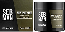 Матовая глина для волос - Sebastian Professional SEB MAN The Sculptor Matte Finish — фото N6