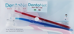 Набір ортодонтичний, світло-рожева щітка + синя - Dentonet Pharma  — фото N2