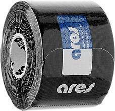 Кінезіо тейп "Black" - Ares Kinesio Tape Precut — фото N1