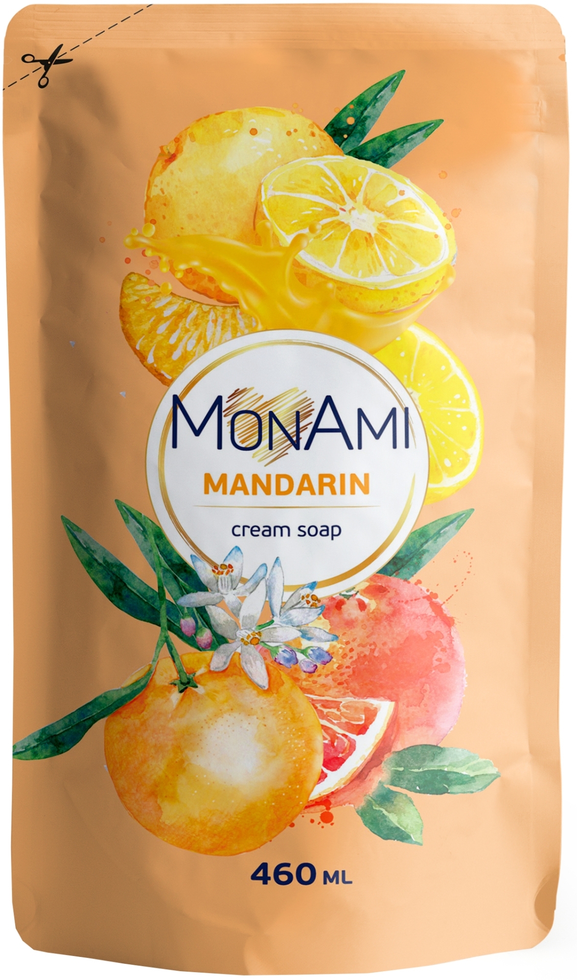 Мило рідке - Grand Шарм MonAmi Mandarin Cream Soap — фото 460ml