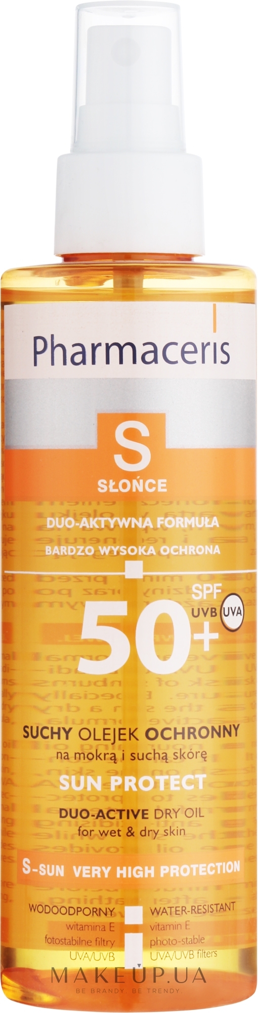 Солнцезащитное масло - Pharmaceris S Protective Dry Oil SPF50 — фото 200ml