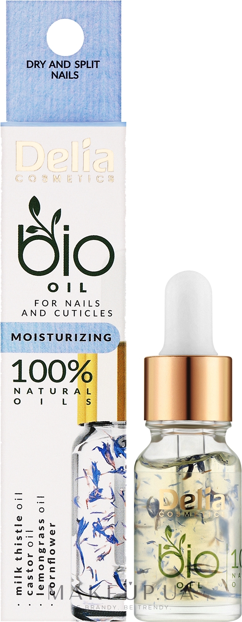 Увлажняющее масло для ногтей и кутикулы - Delia Cosmetics Bio Nail Oil — фото 10ml