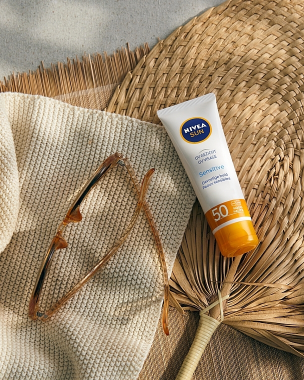 Сонцезахисний крем для обличчя, для чутливої шкіри - NIVEA Sun Sensitive Skin SPF50 High — фото N3