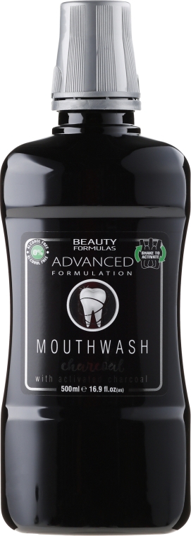 Ополаскиватель для полости рта "Древесный уголь" - Beauty Formulas Advanced Charcoal Mouthwash — фото N1