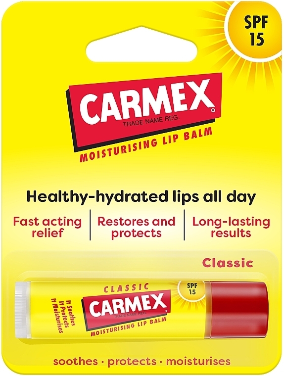 Бальзам для губ - Carmex Classic Lip Balm SPF15 — фото N2