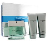 Духи, Парфюмерия, косметика Calvin Klein Truth Men - Набор (edt 100ml + af/sh balm 100ml + sh/gel 100ml)