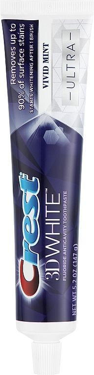 Відбілювальна зубна паста із захистом емалі - Crest 3D White Ultra Vivid Mint — фото N1