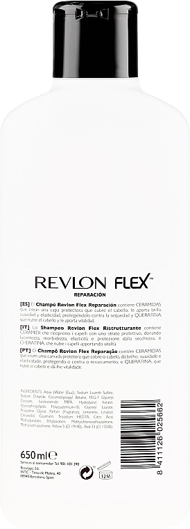 Шампунь для пошкодженого волосся  - Revlon Flex Keratin Shampoo — фото N2