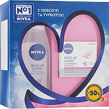 Духи, Парфюмерия, косметика УЦЕНКА Набор - Nivea Make-Up Expert (micel/water/200ml + f/cr/50ml) *