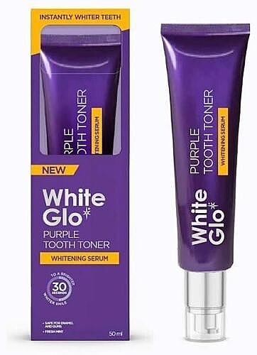 Отбеливающая сыворотка для зубов - White Glo Purple Tooth Toner Teeth Whitening Serum — фото N1