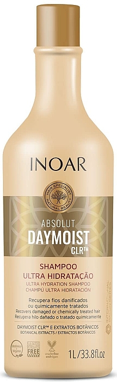 Увлажняющий шампунь для волос - Inoar Absolut Daymoist CLR Ultra Moisturizing Shampoo — фото N1