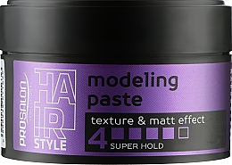 Моделирующая паста для волос, уровень 4 - Prosalon Styling Hair Style Modeling Paste Texture & Matt Effect 4 Super Hold — фото N1