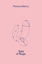 Вібратор для пар з дистанційним керуванням, фіолетовий - Fairygasm Pleasure Berry — фото N4