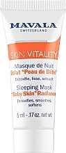Парфумерія, косметика Нічна маска для сяяння шкіри - Mavala Vitality Sleeping Mask Baby Skin Radiance (пробник)