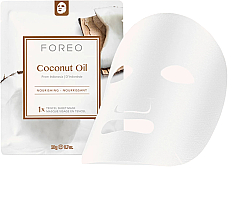 Тканинна смарт-маска для зневодненої шкіри - Foreo Coconut Oil Sheet Mask — фото N1