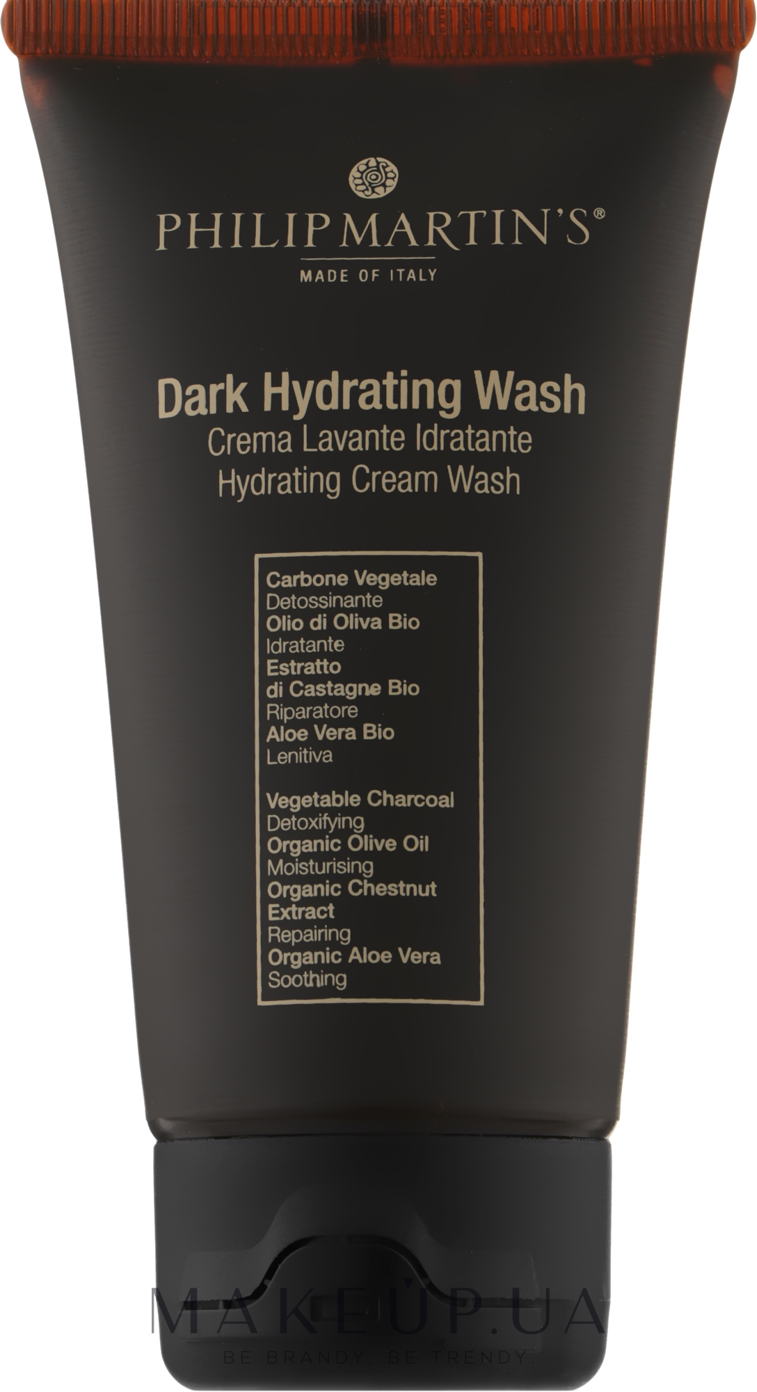 Увлажняющий шампунь для кожи головы и бороды - Philip Martin's Dark Hydrating Wash Cream (мини) — фото 75ml