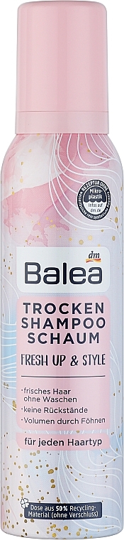 Сухий шампунь-пінка для волосся - Balea Fresh Up & Style — фото N2