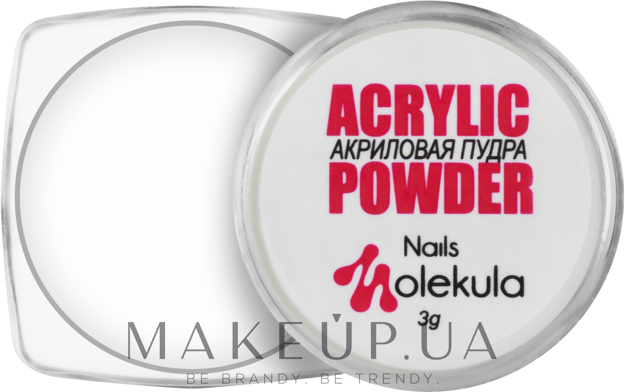 Акрилова пудра для нігтів - Nails Molekula Acrylic Powder (міні) — фото 01 - Прозрачный