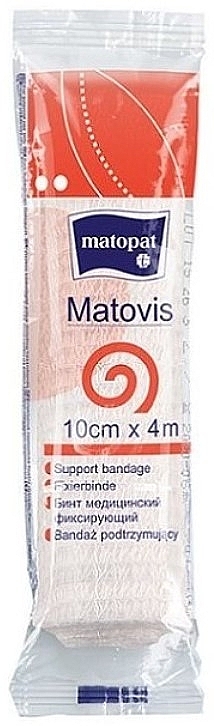 Бинт медичний фіксувальний, з поліестеру, 10 см х 4 м - Matopat Matovis — фото N1