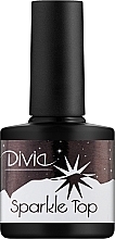 Духи, Парфюмерия, косметика Светоотражающий топ для гель-лака, без липкого слоя - Divia Sparkle Top Di1062