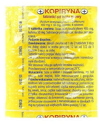 Пищевая добавка "Копирин" обезболивающая - Medicofarma Kopiryna — фото N1
