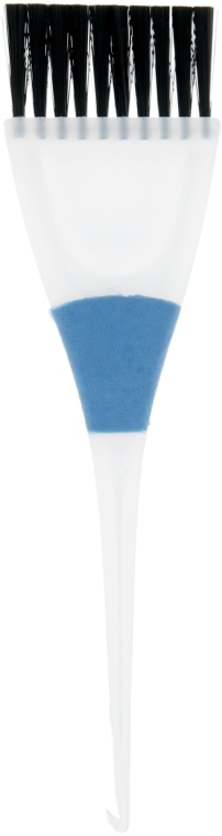 Кисточка для окрашивания волос 65002, размер M, белая с синим - Top Choice — фото N1