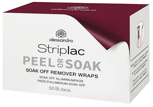 Фольга для зняття гель-лаку - Alessandro International Soak Off Remover Wraps — фото N1