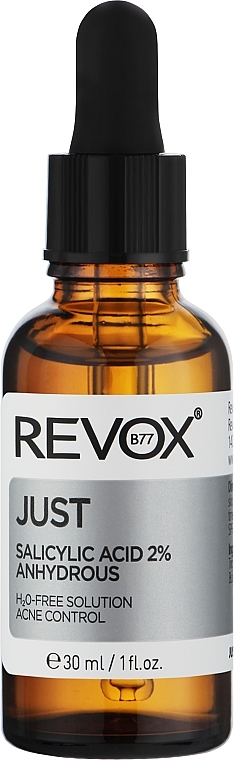 Пилинг для лица и шеи с салициловой кислотой 2%, безводный - Revox Just Salicylic Acid 2% Anhydrous