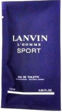 Парфумерія, косметика Lanvin L'Homme Sport - Туалетна вода (пробник)