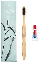 Набір - Papoutsanis Dental Kit Bamboo (toothbrush/1pcs + tooth/paste/5ml) — фото N1