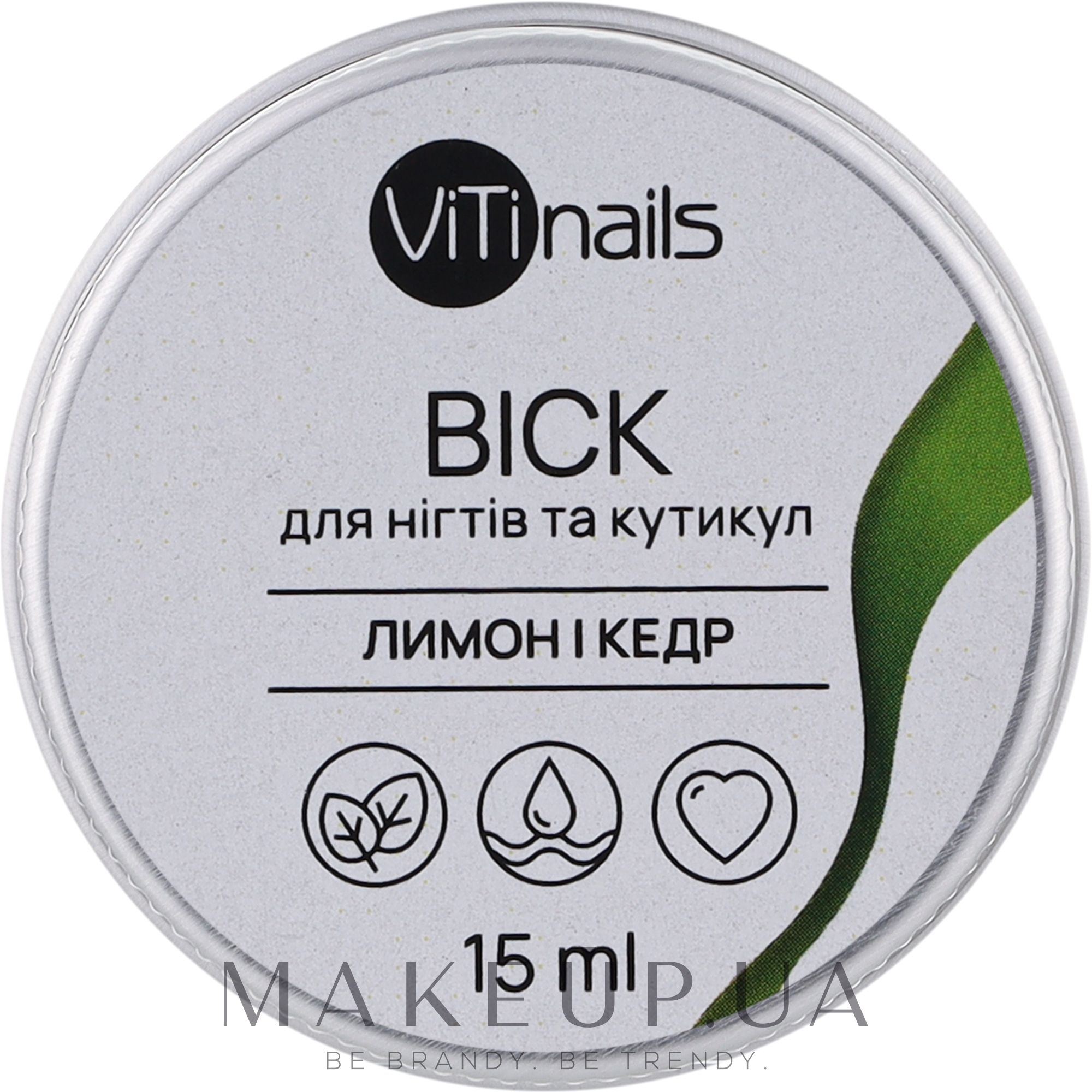 Віск для нігтів і кутикули "Лимон і кедр" - ViTinails — фото 15ml