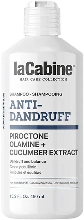 Шампунь от перхоти - La Cabine Anti-Dandruff Shampoo Piroctone Olamine + Cucumber Extract  — фото N1